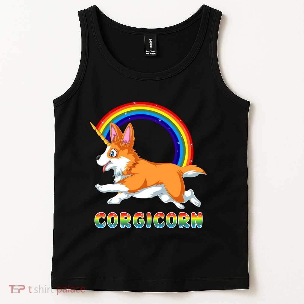 Corgicorn Corgi Unicorn Tank Top