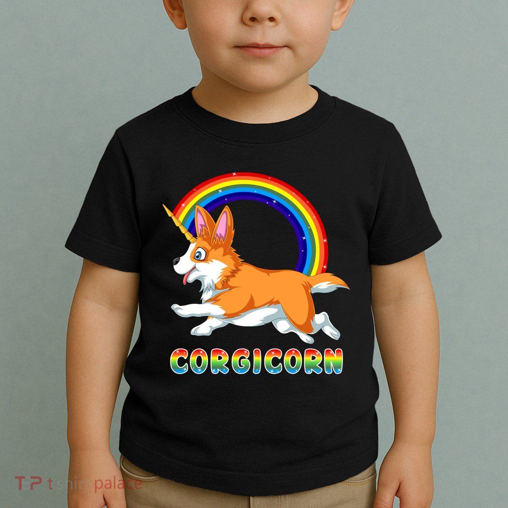 Corgicorn Corgi Unicorn Toddler T-Shirt
