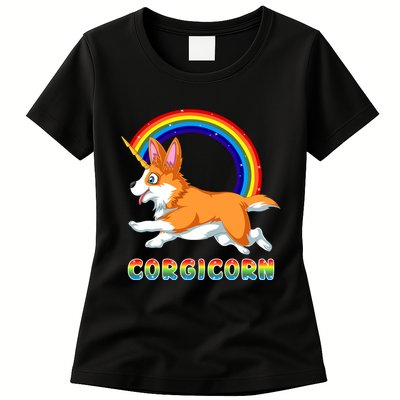 Corgicorn Corgi Unicorn Womens T-Shirt