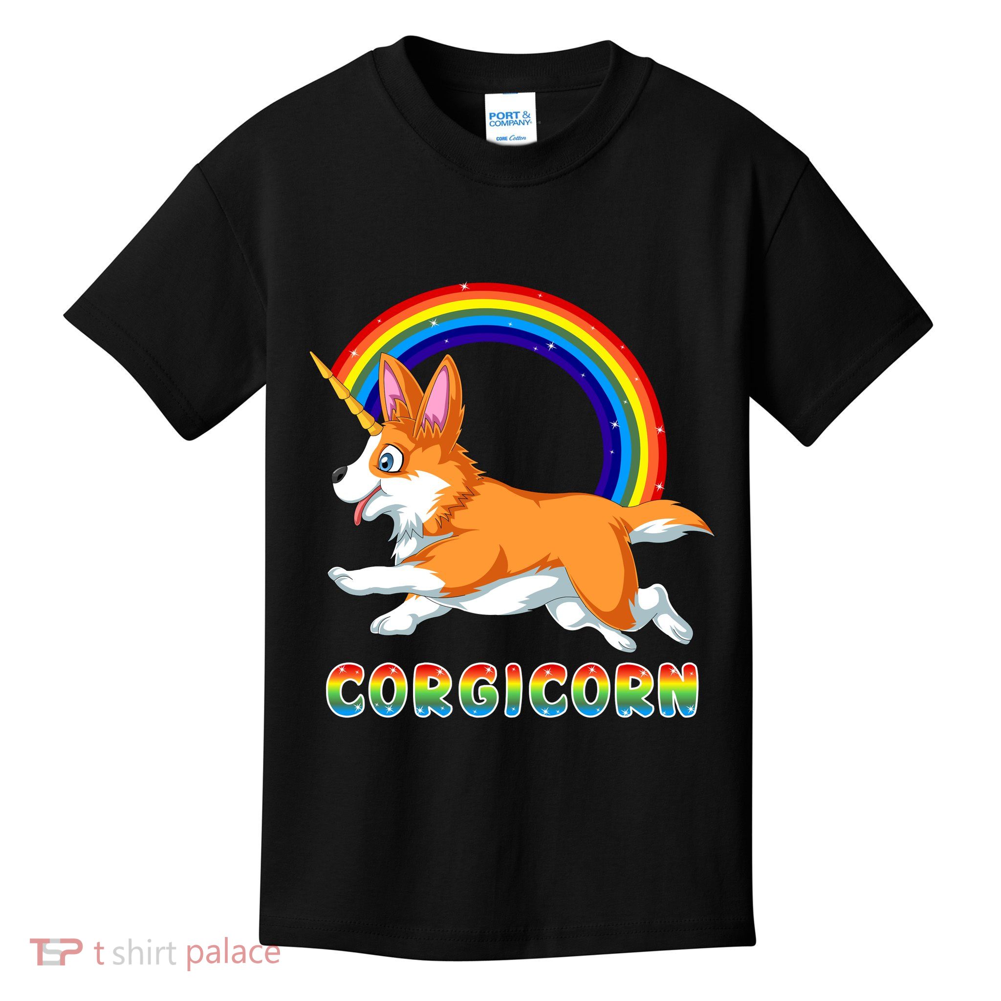 Corgicorn Corgi Unicorn Kids T-Shirt