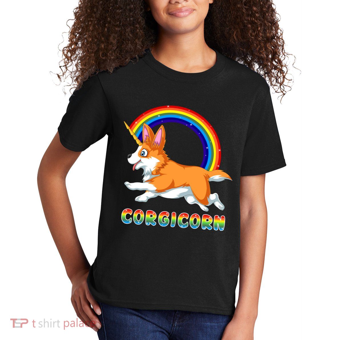 Corgicorn Corgi Unicorn Kids T-Shirt