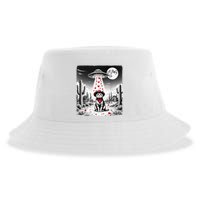 Cowboy Cat Ufo Meme Funny Cat Ufos ValentineS Day Cat Lover Sustainable Bucket Hat