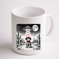 Cowboy Cat Ufo Meme Funny Cat Ufos ValentineS Day Cat Lover Mug