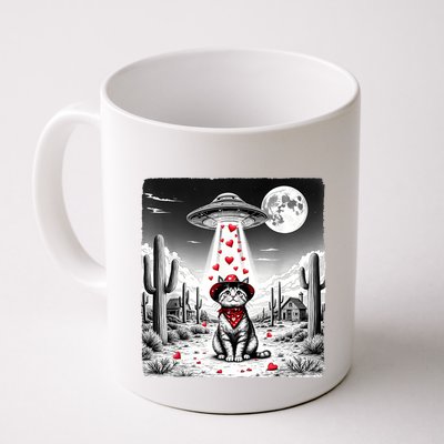 Cowboy Cat Ufo Meme Funny Cat Ufos ValentineS Day Cat Lover Mug
