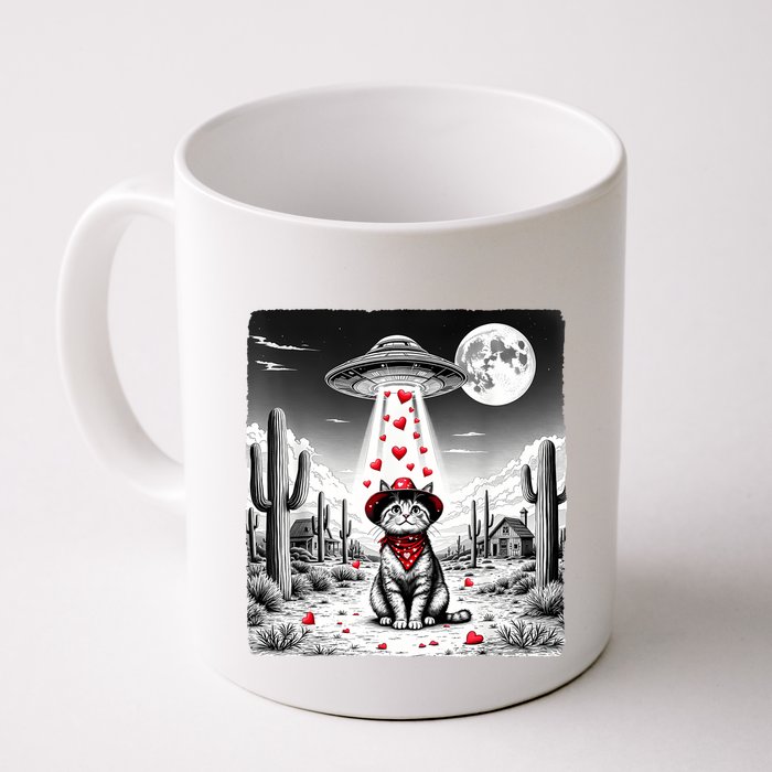 Cowboy Cat Ufo Meme Funny Cat Ufos ValentineS Day Cat Lover Mug