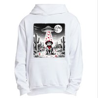 Cowboy Cat Ufo Meme Funny Cat Ufos ValentineS Day Cat Lover Urban Pullover Hoodie