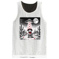 Cowboy Cat Ufo Meme Funny Cat Ufos ValentineS Day Cat Lover Mesh Reversible Basketball Jersey Tank