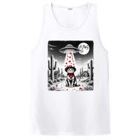 Cowboy Cat Ufo Meme Funny Cat Ufos ValentineS Day Cat Lover PosiCharge Competitor Tank