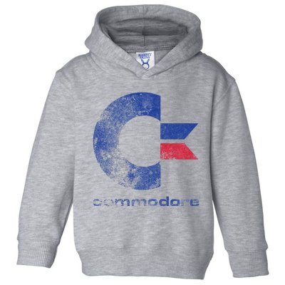 Commodore C64 Uppercase Letter Stone Washed Grunge Effect Toddler Hoodie