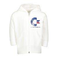 Commodore C64 Uppercase Letter Stone Washed Grunge Effect Toddler Zip Fleece Hoodie