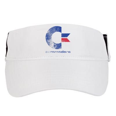 Commodore C64 Uppercase Letter Stone Washed Grunge Effect Adult Drive Performance Visor