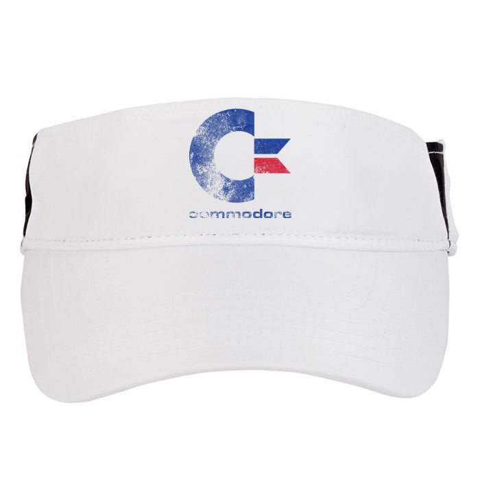 Commodore C64 Uppercase Letter Stone Washed Grunge Effect Adult Drive Performance Visor