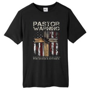 Christian Cross USA Flag Pastor Warning Tall Fusion ChromaSoft Performance T-Shirt