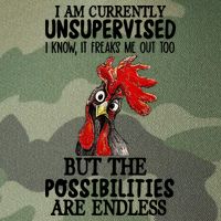 Chick Chicken Unsupervised But The Possibilities Are Endless Legacy Tie Dye Trucker Hat