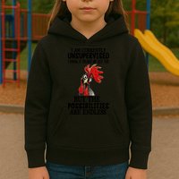 Chick Chicken Unsupervised But The Possibilities Are Endless Kids Hoodie