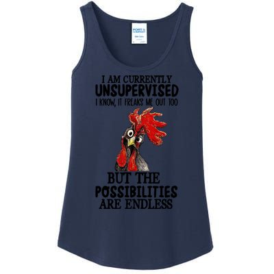 Chick Chicken Unsupervised But The Possibilities Are Endless Ladies Essential Tank