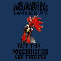 Chick Chicken Unsupervised But The Possibilities Are Endless Infant Baby Jersey Bodysuit