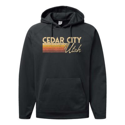 Cedar City Utah Performance Fleece Hoodie