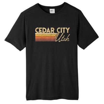 Cedar City Utah Tall Fusion ChromaSoft Performance T-Shirt