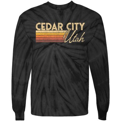 Cedar City Utah Tie-Dye Long Sleeve Shirt