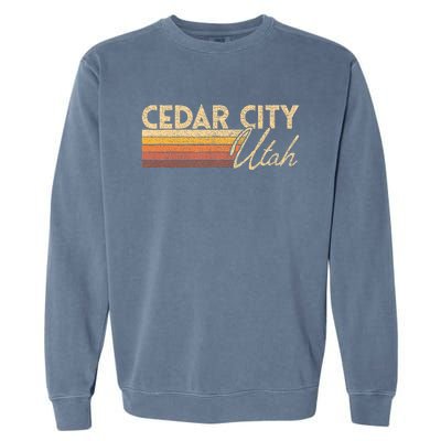 Cedar City Utah Garment-Dyed Sweatshirt