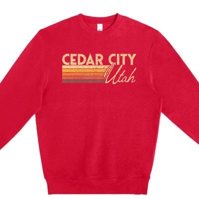 Cedar City Utah Premium Crewneck Sweatshirt