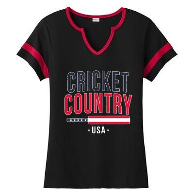 Cricket Country Usa Ladies Halftime Notch Neck Tee