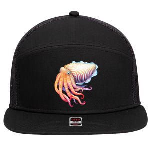 Cuttlefish 7 Panel Mesh Trucker Snapback Hat