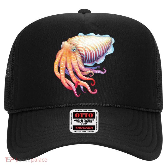 Cuttlefish High Crown Mesh Back Trucker Hat