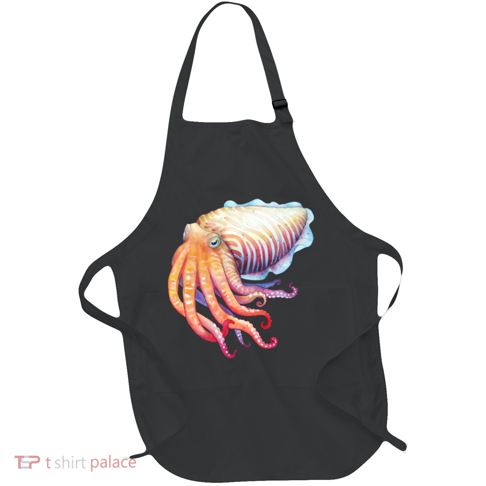 Cuttlefish Full-Length Apron With Pockets