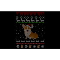 Cute Corgi Ugly Christmas Sweater Design Bumper Sticker