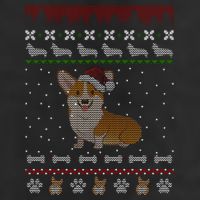 Cute Corgi Ugly Christmas Sweater Design Beanie