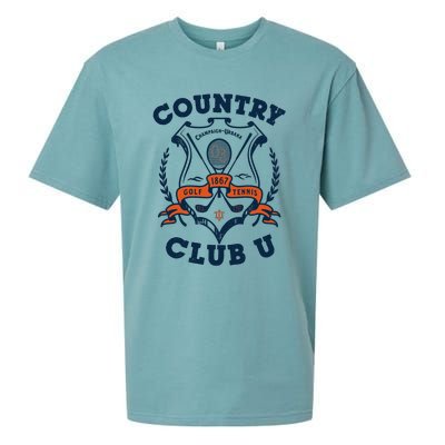 Country Club U Champaign Urbana Golf 1867 Tennis Sueded Cloud Jersey T-Shirt