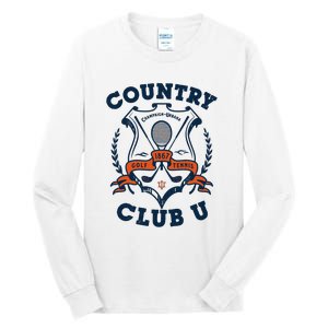 Country Club U Champaign Urbana Golf 1867 Tennis Tall Long Sleeve T-Shirt