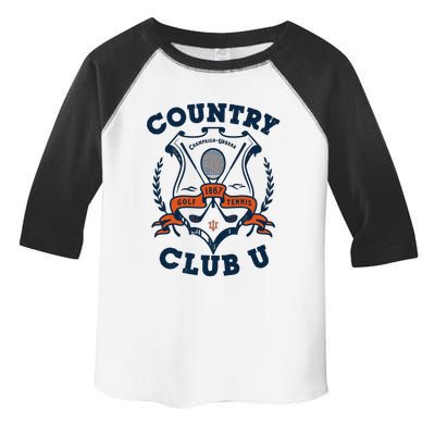 Country Club U Champaign Urbana Golf 1867 Tennis Toddler Fine Jersey T-Shirt