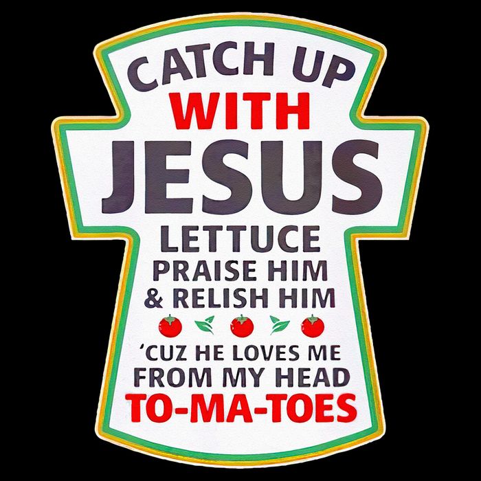 Christian Catch Up With Jesus Ketchup Funny Tomato Toddler T-Shirt
