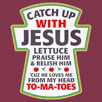 Christian Catch Up With Jesus Ketchup Funny Tomato 16oz Travel Tumbler