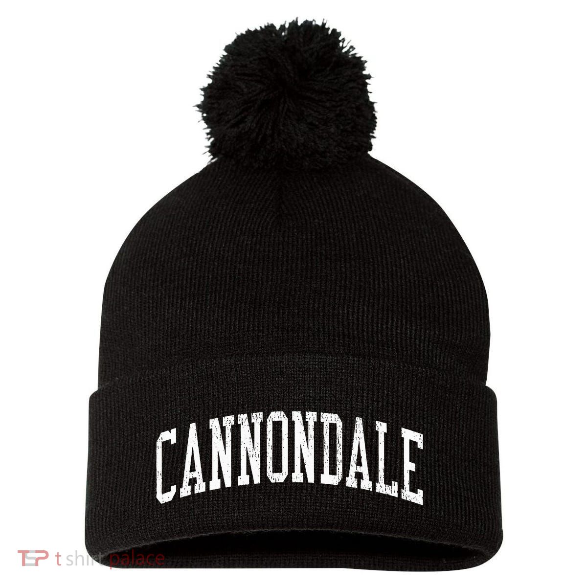 Cannondale Ct Vintage Athletic Sports Pom Pom 12in Knit Beanie