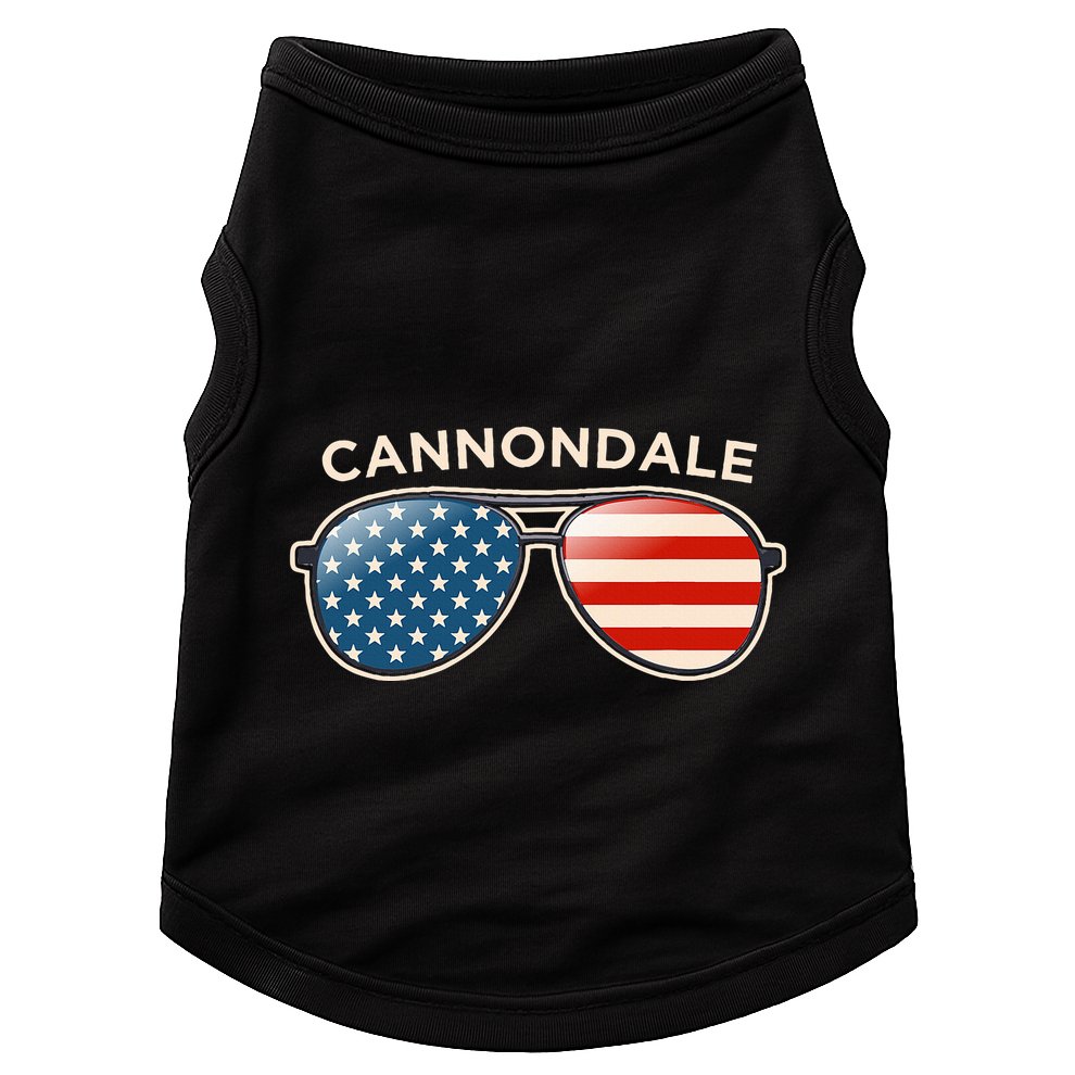 Cannondale Ct Vintage Us Flag Sunglasses Doggie Tank