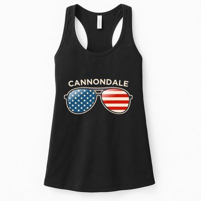 Cannondale Ct Vintage Us Flag Sunglasses Womens Tank Top