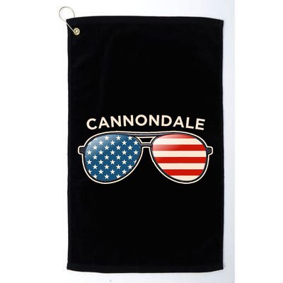 Cannondale Ct Vintage Us Flag Sunglasses Golf Towel