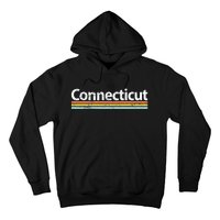 Connecticut Ct Vintage Worn Design Hoodie