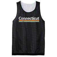 Connecticut Ct Vintage Worn Design Mesh Reversible Basketball Jersey Tank