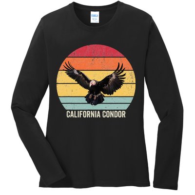 California Condor Vintage California Condor Ladies Long Sleeve Shirt