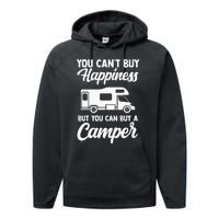 Camping caravan van vintage in caravan caravan Performance Fleece Hoodie