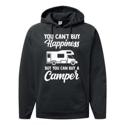 Camping caravan van vintage in caravan caravan Performance Fleece Hoodie