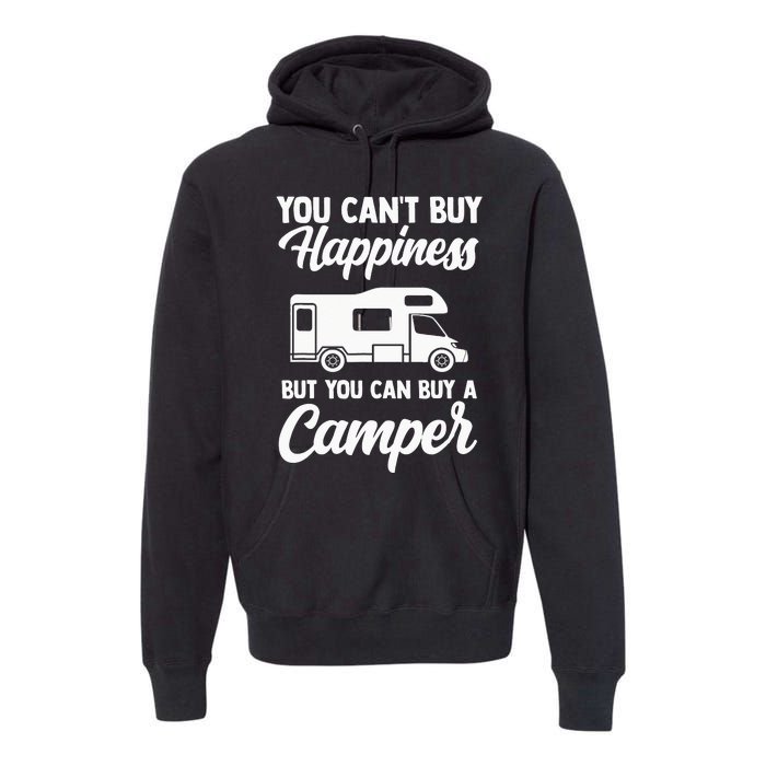 Camping caravan van vintage in caravan caravan Premium Hoodie