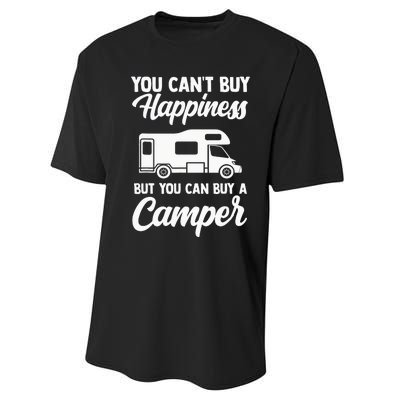 Camping caravan van vintage in caravan caravan Performance Sprint T-Shirt