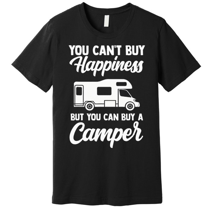 Camping caravan van vintage in caravan caravan Premium T-Shirt