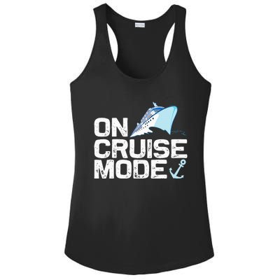 Cool Cruising Vacay Mode Cruise Vacation Trip Ladies PosiCharge Competitor Racerback Tank